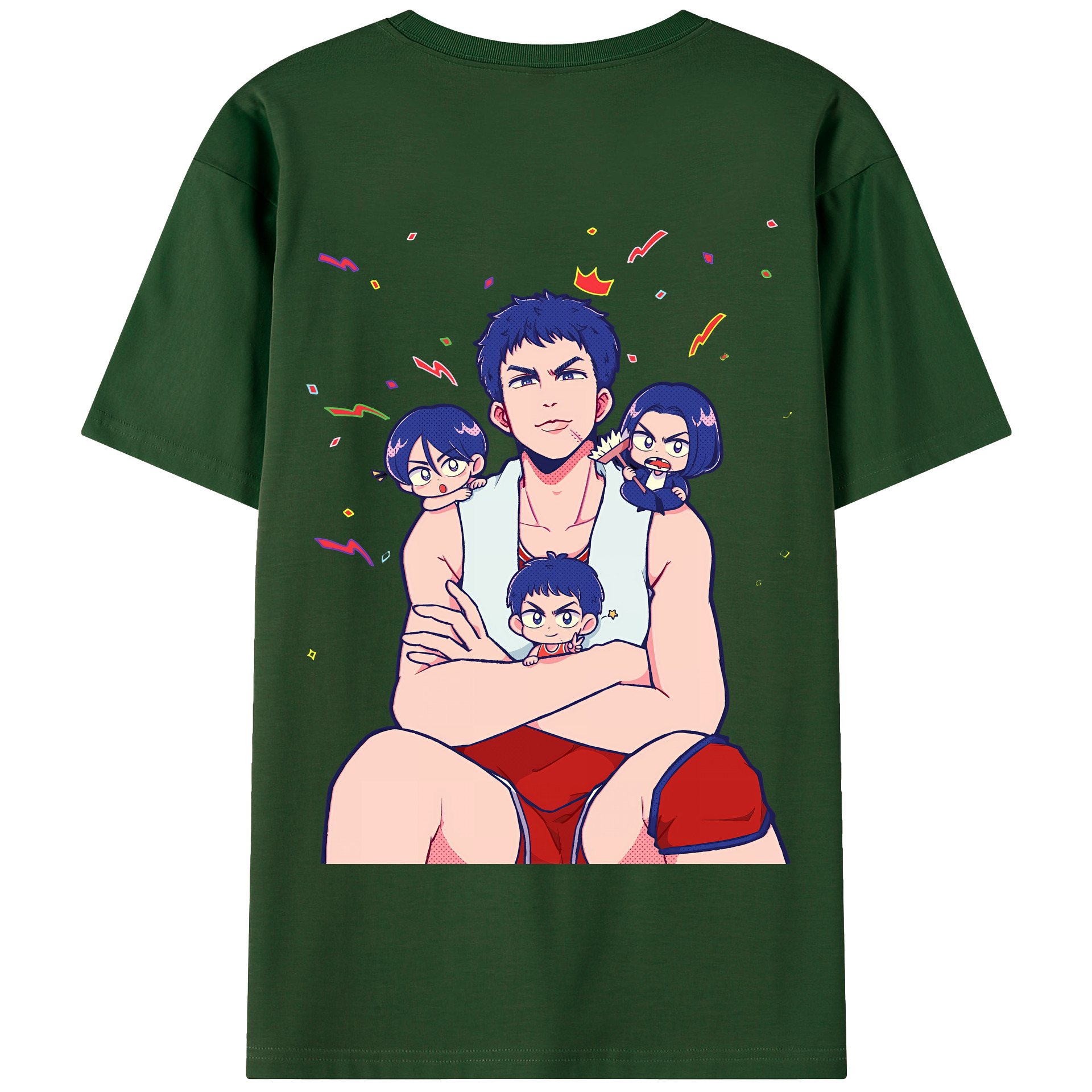 SLAM DUNK／スラムダンク 綿100％半袖Tシャツ（背面プリント）